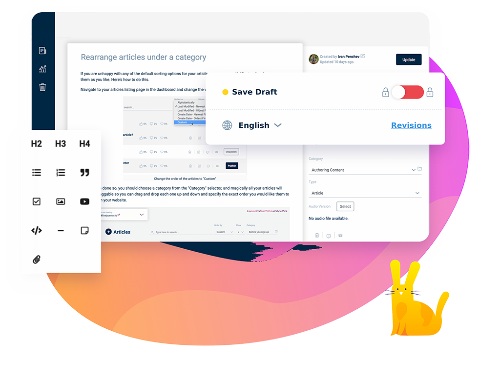 Create articles at rocket speed